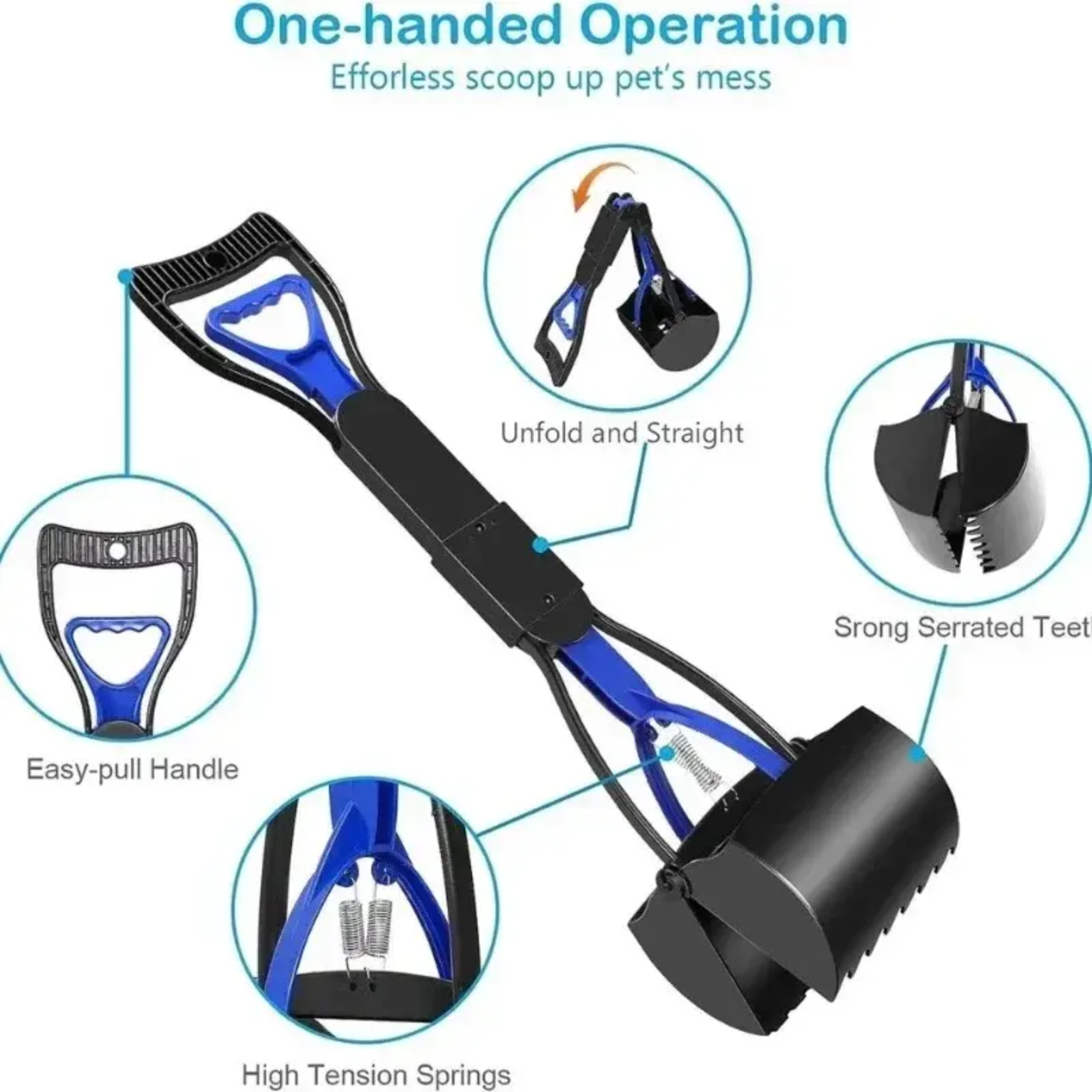 PET POOPER SCOOPER WITH WASTE BAG