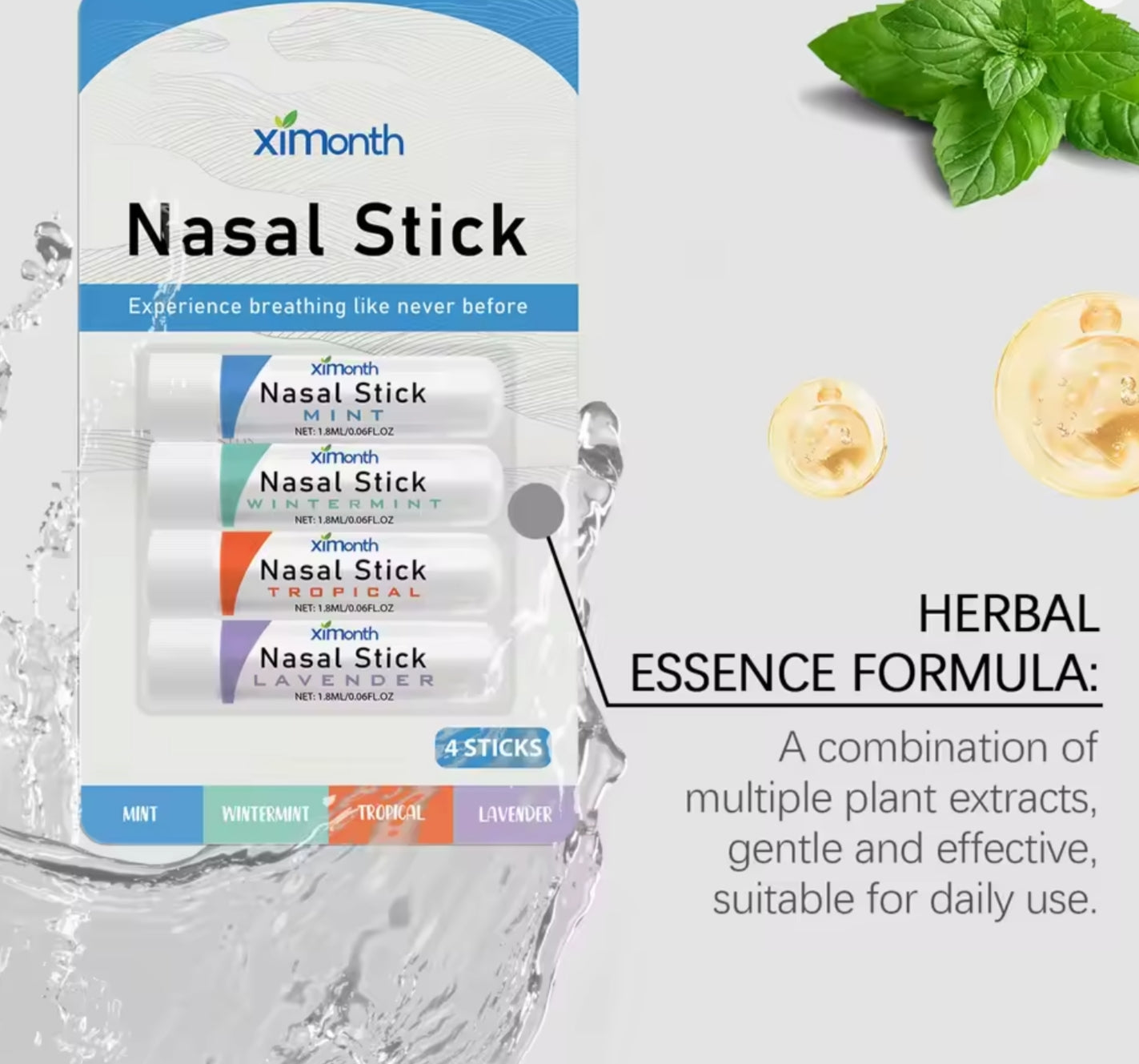 NASAL STICK FOR REFRESHING AND ENERGY