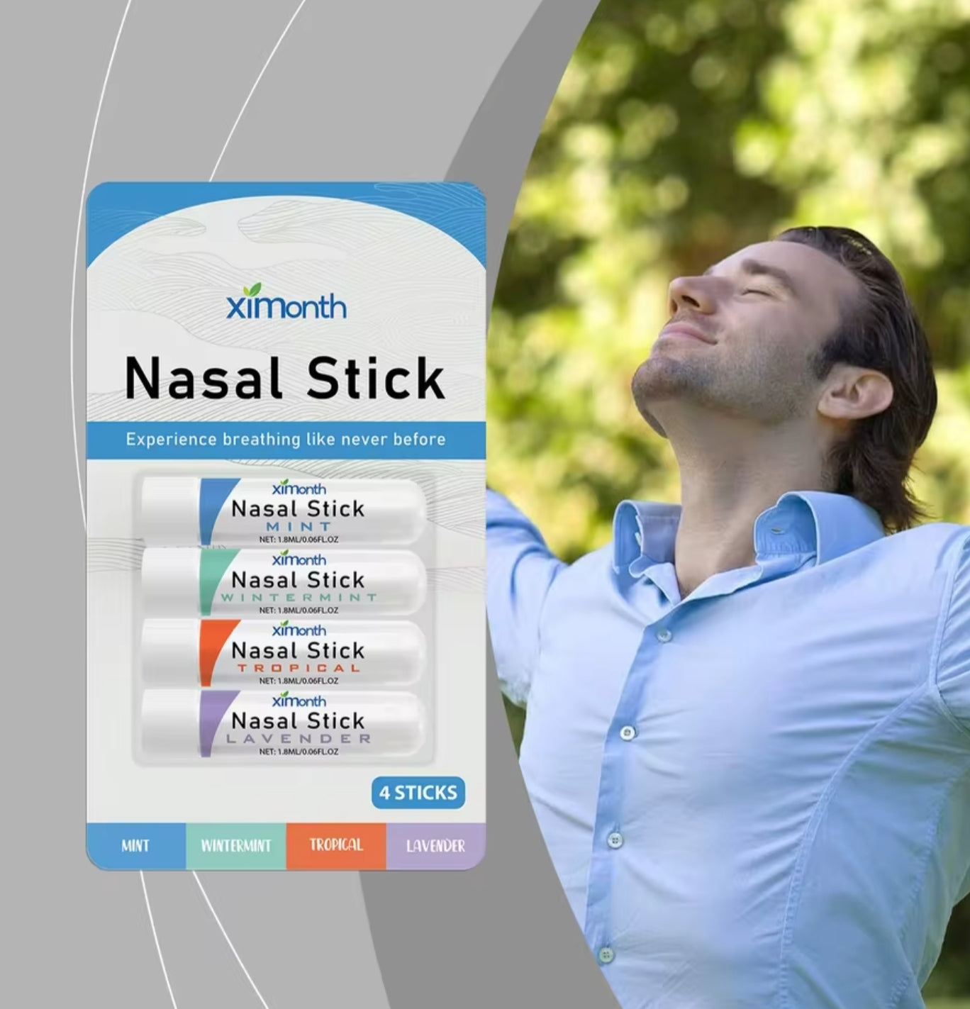 NASAL STICK FOR REFRESHING AND ENERGY
